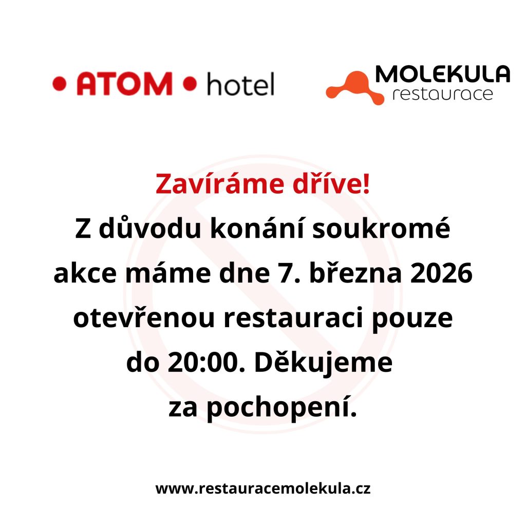 Dnes zavíráme dříve